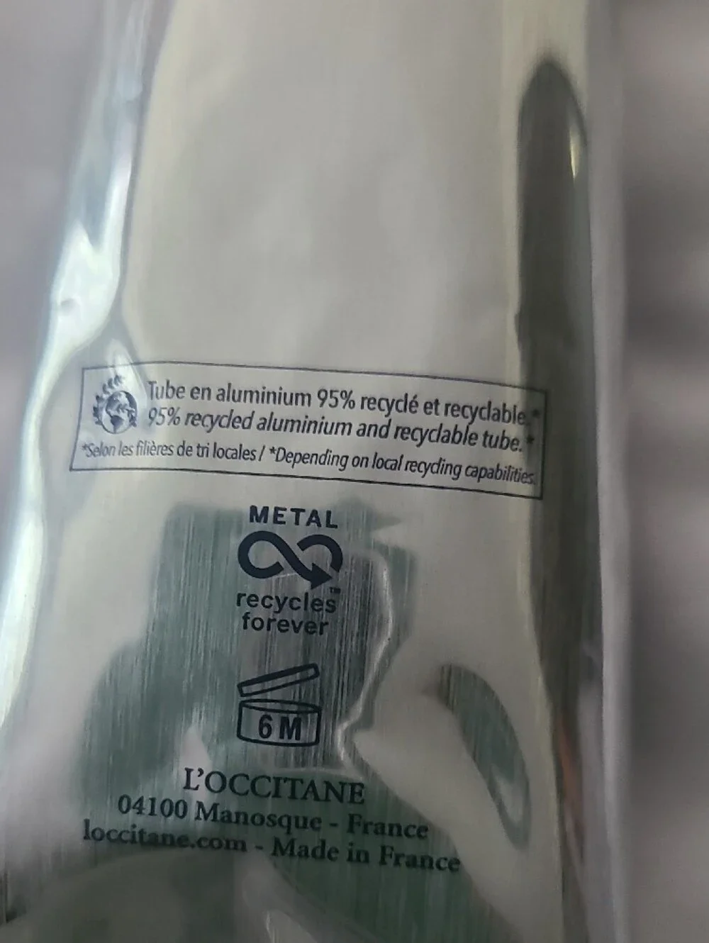 L'OCCITANE Cade Rich Shaving Cream - Silver & Navy